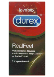 Durex Real Feel 12 τεμ.
